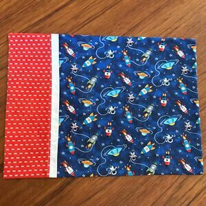Toddler Pillowcase Handmade Spaceships